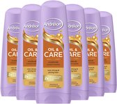 Andrélon Conditioner - Oil & Care - verrijkt met arganolie en sheaboter - 6 x 200 ml