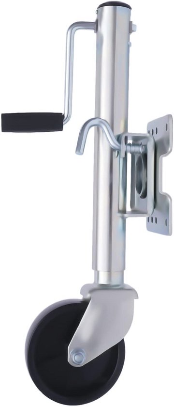 Steunwielen Für Aanhangwagen Mb-m Steunwiel Voor Aanhanger - 150 Kg Belasting, 48 Mm, Massief Rubber, Met Klemhouder Massief Rubber Wiel 48 Mm