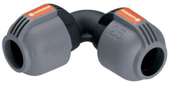 L-stuk 25mm voor GARDENA sprinklersysteem – buisverbinder voor aanvoerbuis richting veranderen