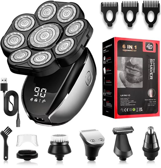 6-in-1 Scheerapparaat Mannen - Trimmer - Tondeuse - Gezicht - 6-in-1 - €49,99
