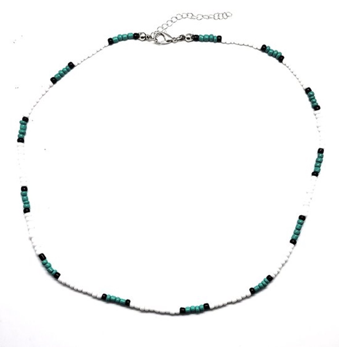 Jongens Ketting- Kralenketting Jongens- Ibiza- Blauw Wit- Jongensketting- Kind- LiLaLove