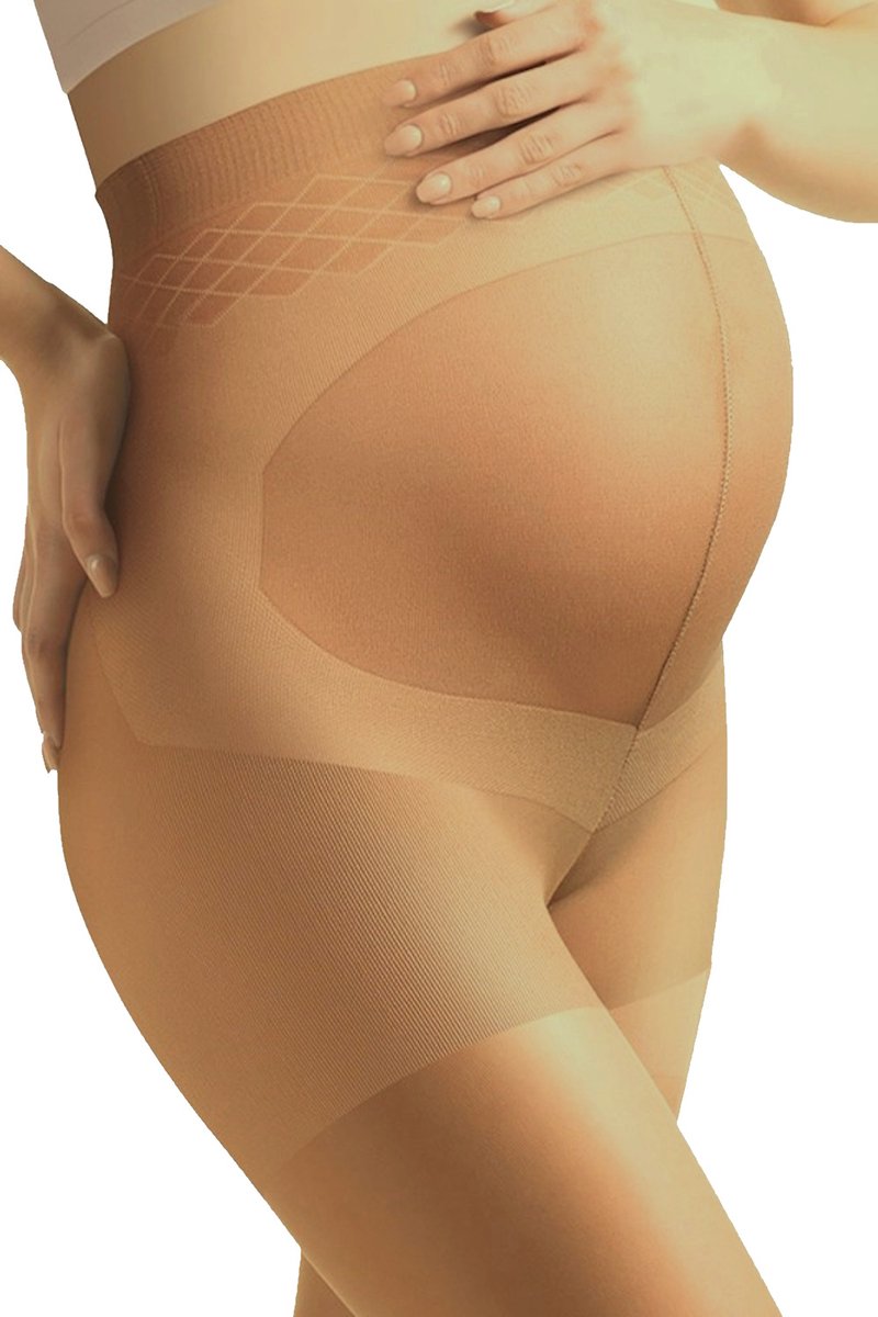 Zwangerschapspanty - 20 Denier - Kleur: Neutro (Suntan) - Maat: M - Model: Mamma Premium