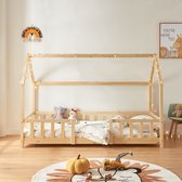 Lit enfant Sisimiut avec protection antichute 90x200 cm bois