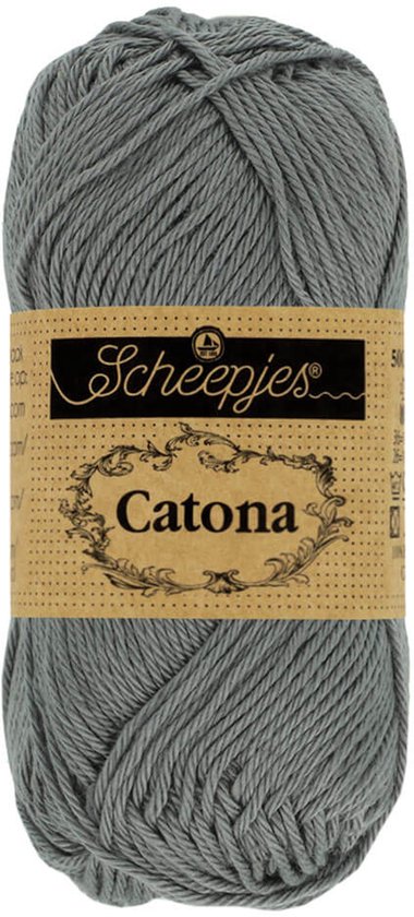 Pelotes de fil gris Scheepjes Catona