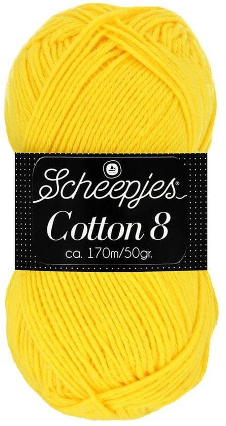 Scheepjes Cotton 8 50g - 551 Jaune