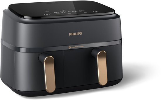 Philips Rapid Air Serie 3000 NA352/00 - Airfryer - Dubbele Mand - 9 Liter