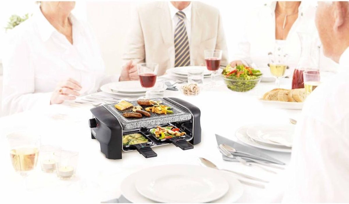 Princess 162800 Raclette 4 Grill Party 4 Persoons Zwart 