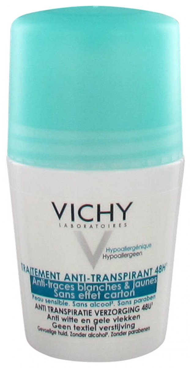 Vichy Anti-Transpiratie Anti-Witte en Gele Vlekken Roller 48 uur 50ML