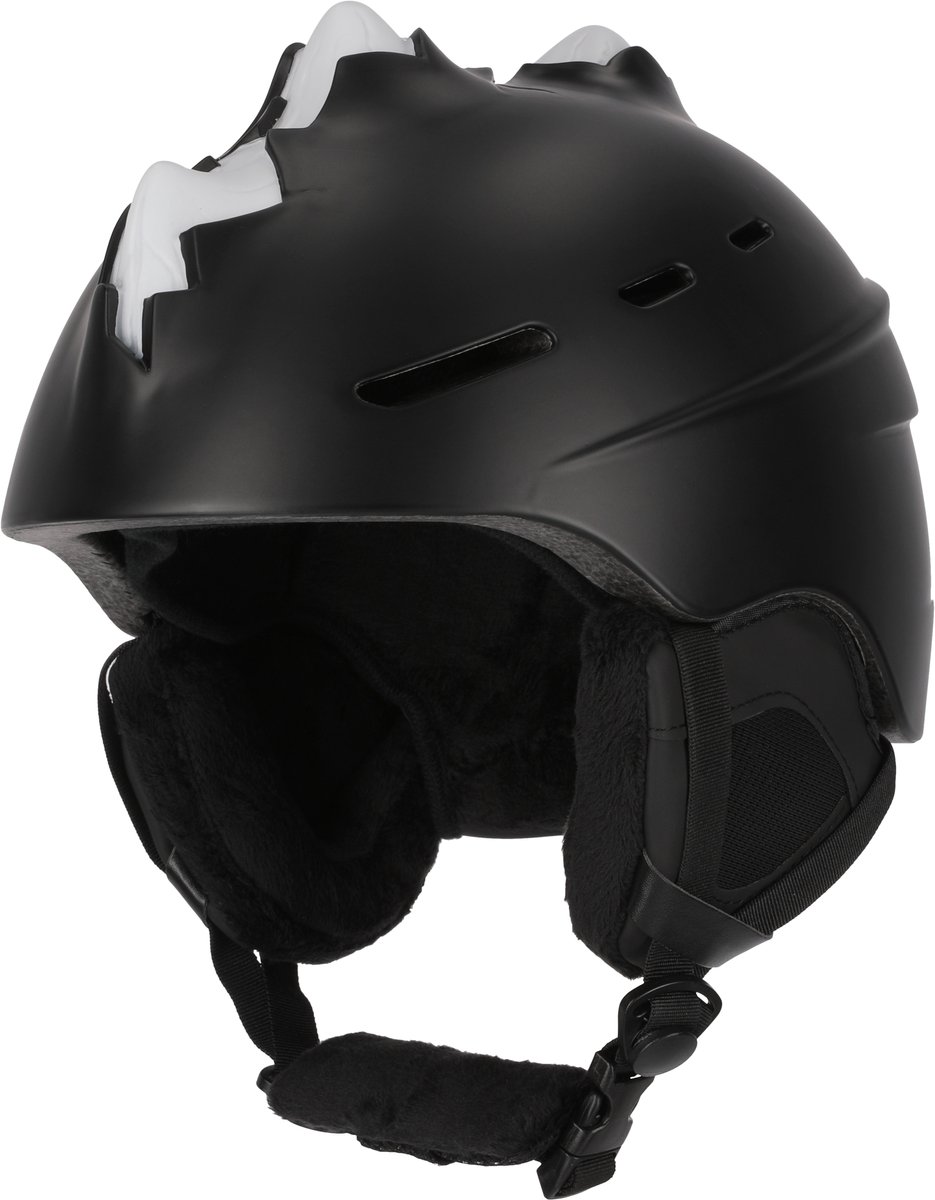 Skihelm voor Kinderen en Volwassenen| Matzwart| Crazy Safety|EN1077 Certificatie