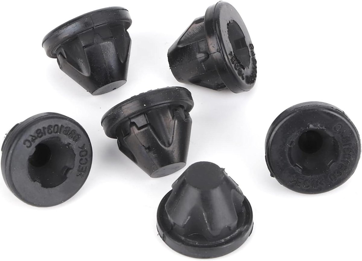 - Fastener Standard Body Stability 03G103184C Noise Reduction Engine Cover Grommet 6pcs/set Replacement for A3 8P1 2.0 TDI Car