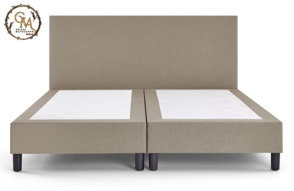 Boxspring SleepEase - 180x220 Zonder matras - Beige Glad - Golden Matrassen Zeeland