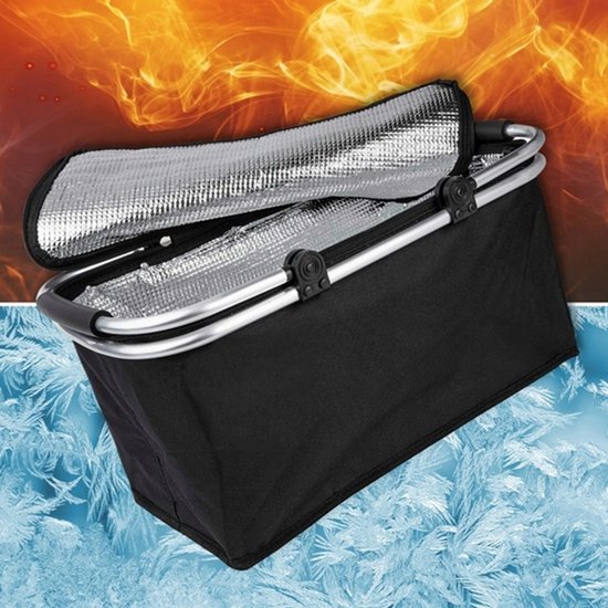 Panier pique-nique pliable - Sac isotherme - Sac de plage - Panier isotherme - 30 litres
