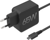 65W Voedingsadapter USB C met Geïntegreerde 2 Meter Kabel - Snellader - Oplaadkabel voor Laptop - Laptoplader - Oplader - 65 Watt