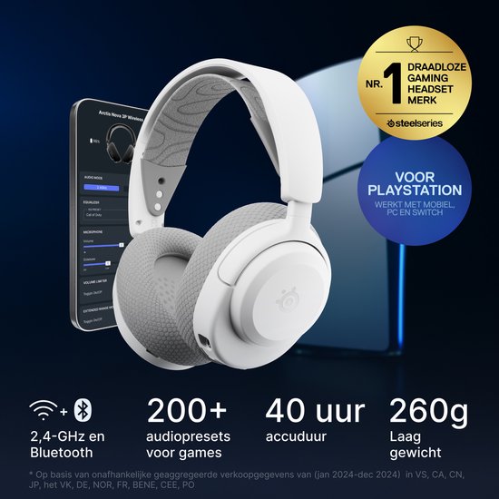 SteelSeries Arctis Nova 3P Wireless (White) (4/8)