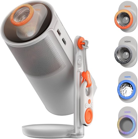 XGIMI MoGo 4 Draagbare Beamer 1080p Full HD Projector Met Creatieve Filters, 360° Rotatie, Harman Kardon Geluid