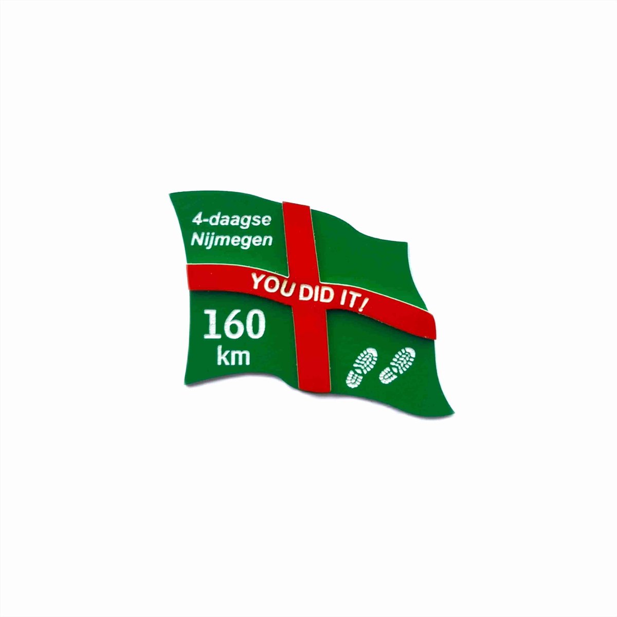 Nijmeegse vierdaagse speld/broche - vierdaagse - 4-daagse - Nijmegen - 160km - YOU DID IT! - gegraveerd - laser graveren - graveren - broche - uniek cadeau - cadeau - Kado - vierdaagsekado