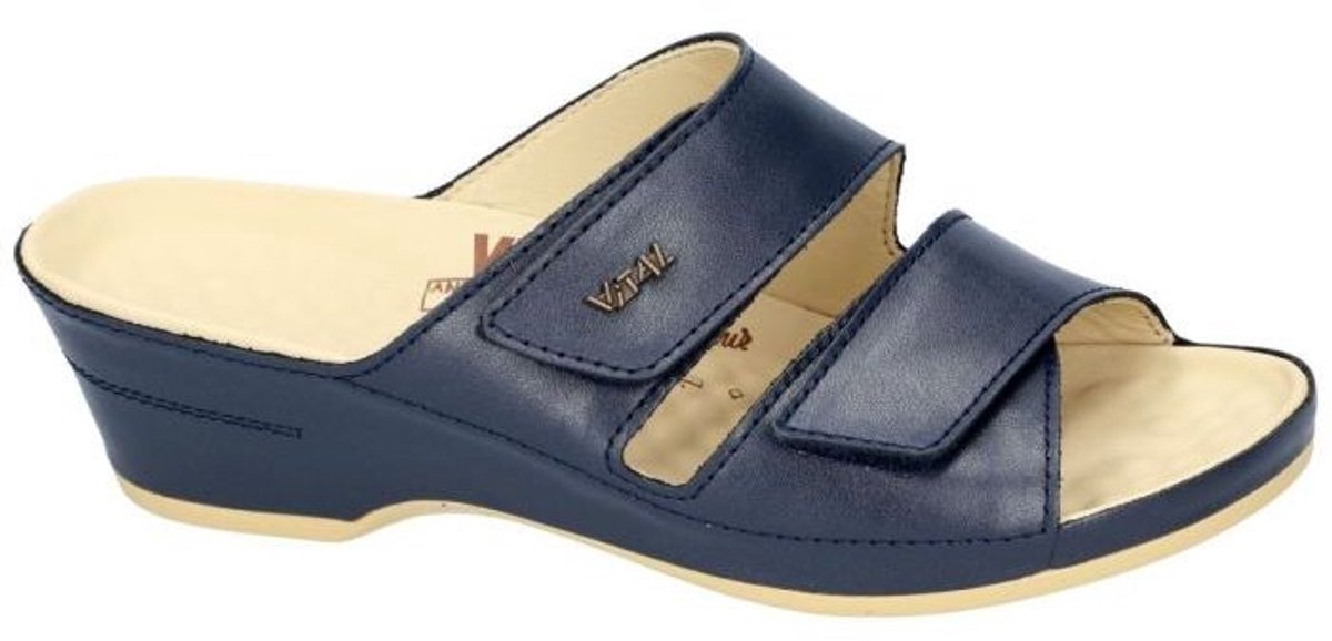 Vital -Dames - blauw donker - slippers & muiltjes - maat 35