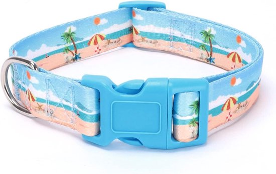 Woofpetshop® Martingale Hondenhalsband, halsband voor kleine, middelgrote en grote honden, ideaal windhonden en podenco (4 cm, maat L (44 ~ 58 cm), Justice Green