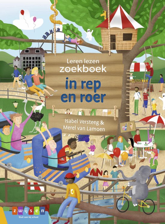 Leren lezen zoekboek - in rep en roer - cover