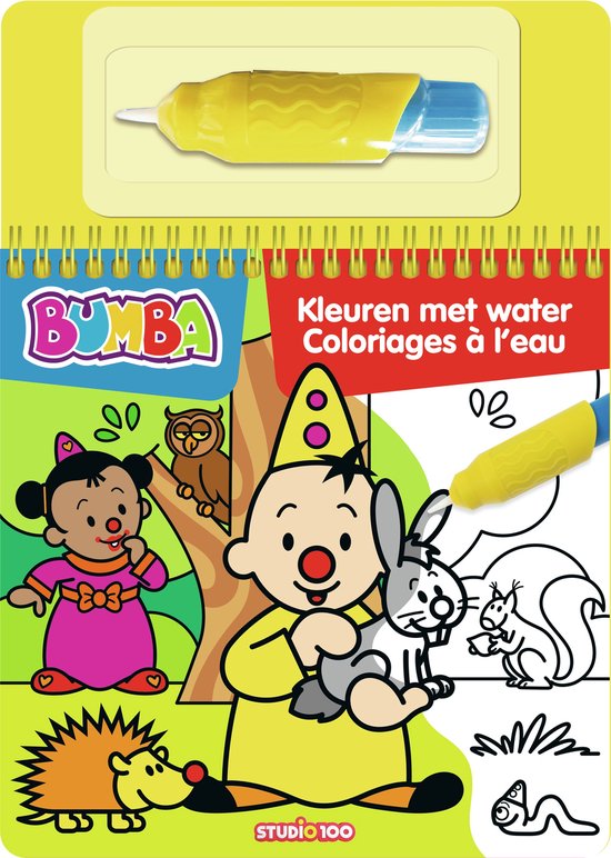 Cahier de coloriage avec stylo Bumba - Coloriage à l'eau - animaux
