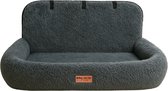 By Cee Cee Siège auto Dog Deluxe - Panier pour chien avec sangle de sécurité - Panier voiture pour chien - Siège pour chien - Siège auto - Gris foncé - Taille XL