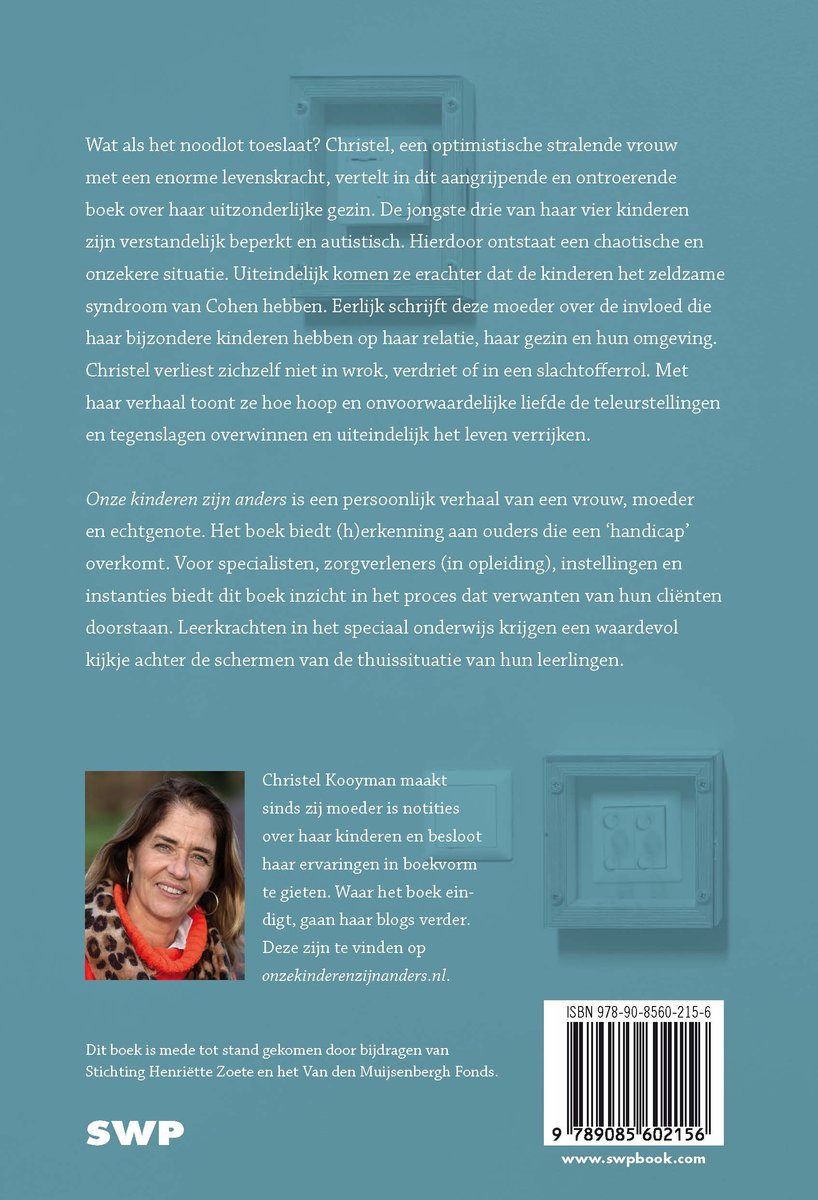 Onze kinderen zijn anders - back cover