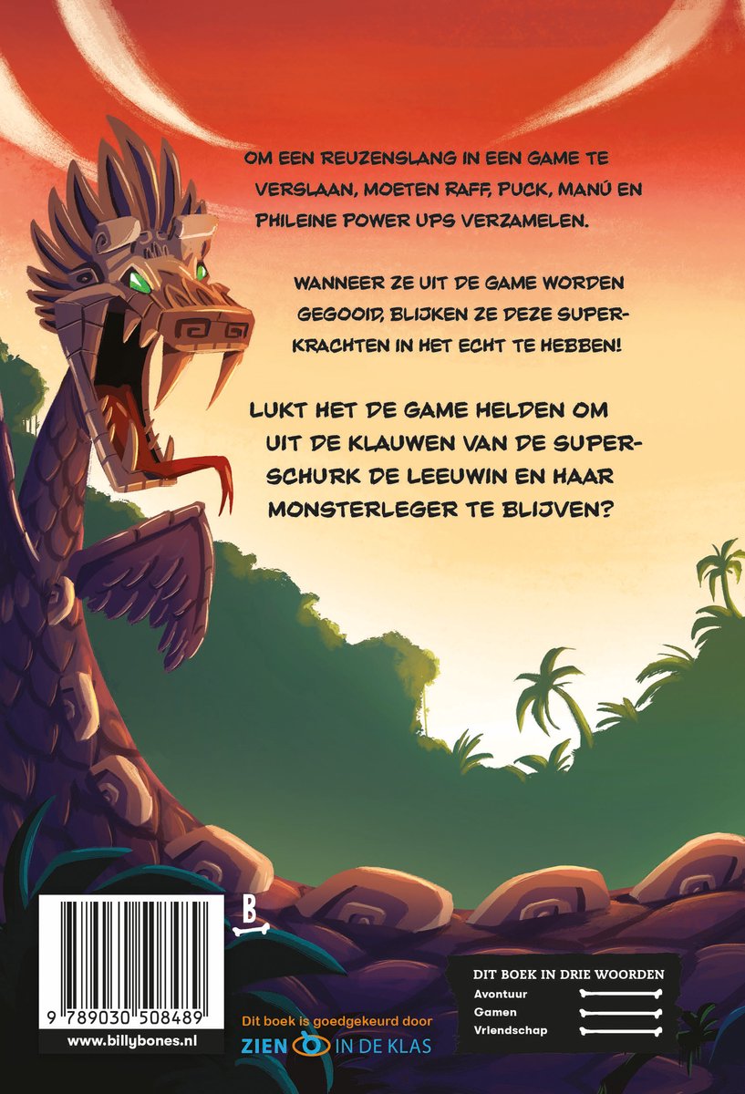 Game Helden 1 - Game Helden tegen de monsters - back cover