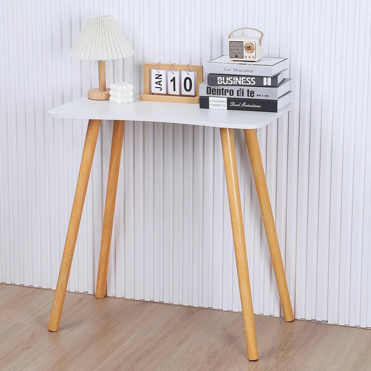 Ruimtebesparend Houten Eettafel - 70x40 cm Schrijfbureau voor Laptop en Kinderen
