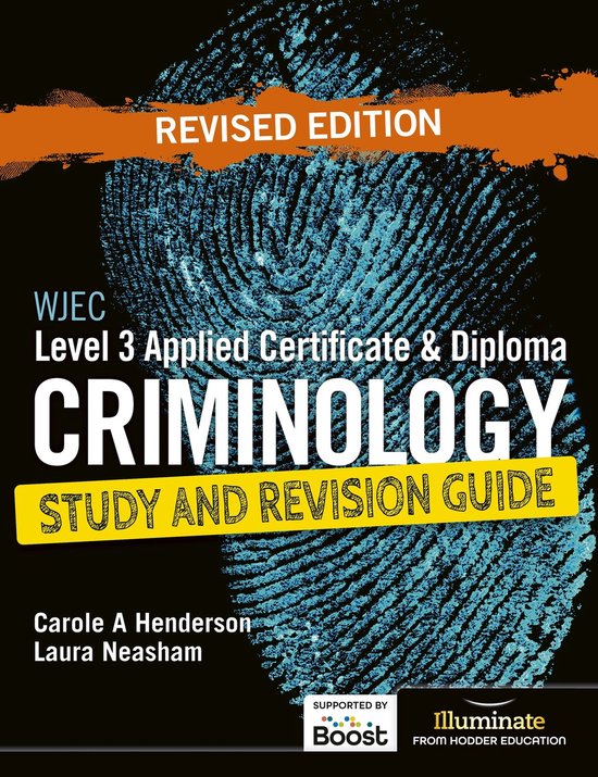 WJEC Level 3 Applied Certificate & Diploma Criminology: Stud ... - cover