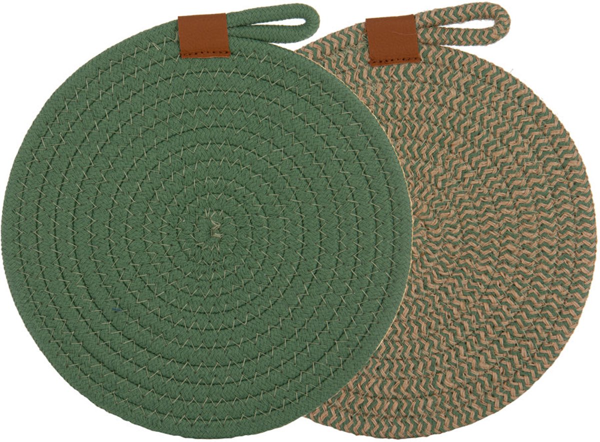 Ladelle Pan onderzetter 22 cm set/2 - green