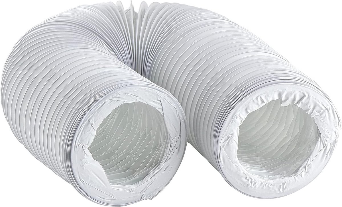 Flexibele Afvoerslang voor Airconditioning en Afzuigkappen - 3m PVC Slang - 125 mm