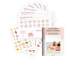 Bespaarkaarten met Stickers en Boekje met Tips om te Leren Sparen - Budget Planner - Geld - Sparen - Cadeau Sparen - Leren Sparen - Spaarhulp - Moneyplanner - Geld Planner - Slim Besparen - Leer Sparen - Besparen - Spaardoel - Dagboek - Budgetplanner