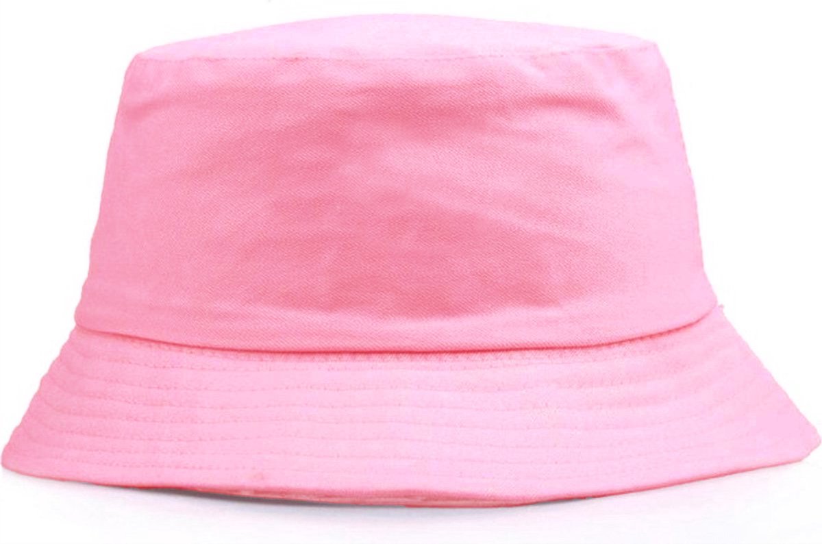CHPN - Hoedje - Vissershoedje - Bucket Hat - Vissershoedje - Roze - Pink - One size - Zon bescherming - Hoed - Festivalhoedje - Roze pet - Roze hoed