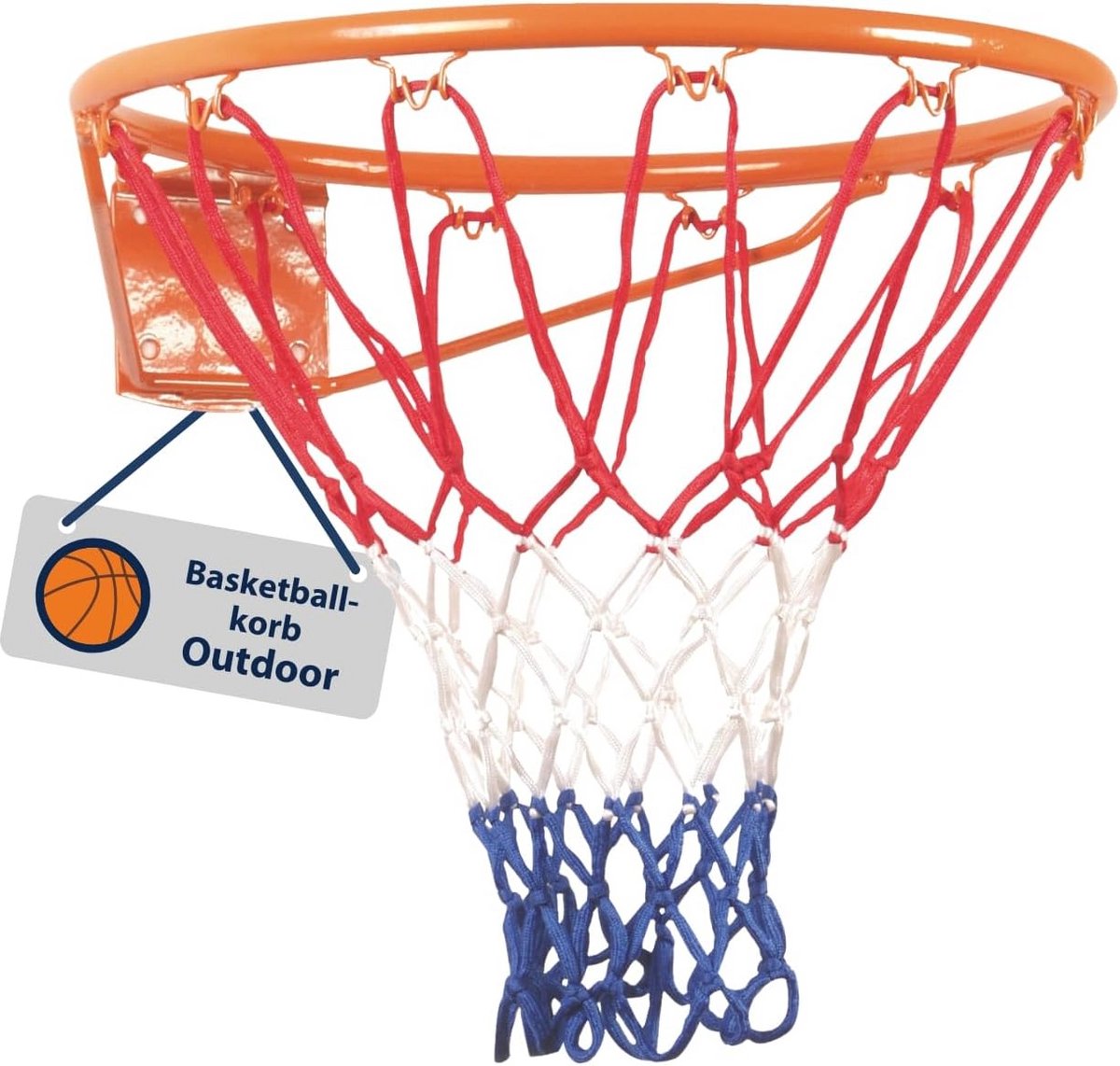 Basketbalmand voor Buiten - Wandmontage met Sterke Ring en Polyester Net