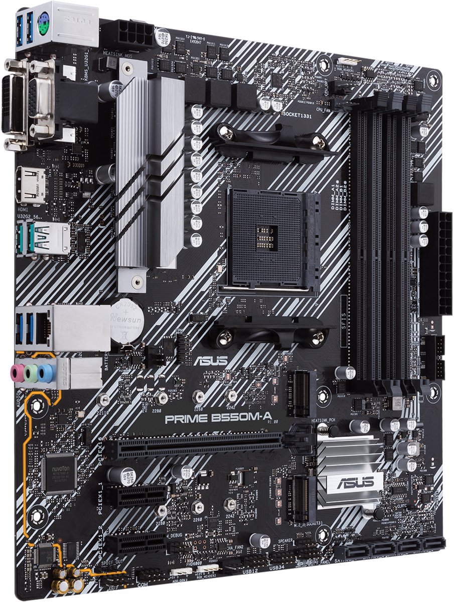 Asus Prime B550M-A - Moederbord - Micro-Atx - Amd B550 - Socket Amd Am4 - afbeelding 6