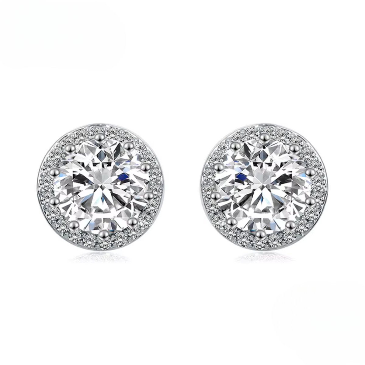 Ovale klassieke oorbellen - Sterling zilveren oorbellen, Keen Jewel, Oval Classic Stud Earrings - Sterling Silver Stud Earrings