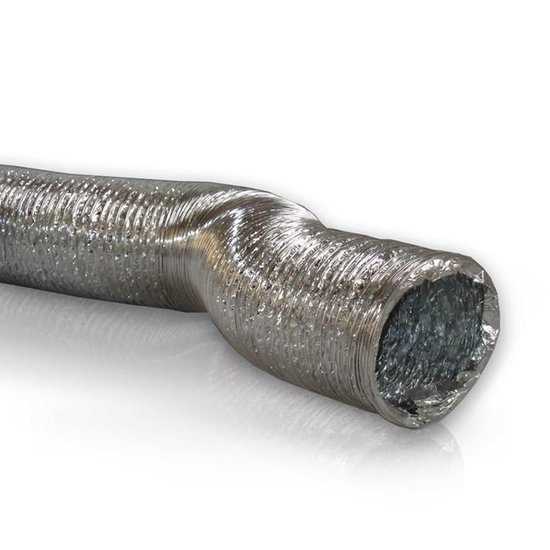 Aluminium Luchtkanalen , Flexibele luchtslang met 2 klemmen for badkamer-keukentoilet 80/100/120/150/160/170/180/200/250/300 mm(2m 120mm