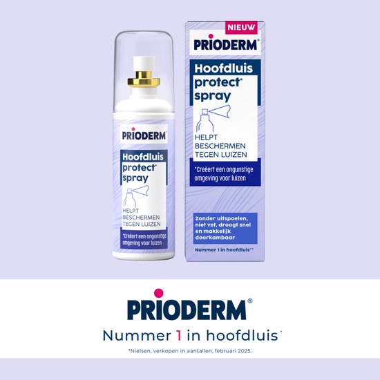 Prioderm Protect* Spray - Helpt beschermen tegen hoofdluizen - UItspoelen niet nodig - Geschikt vanaf 3 jaar - 100 ml
