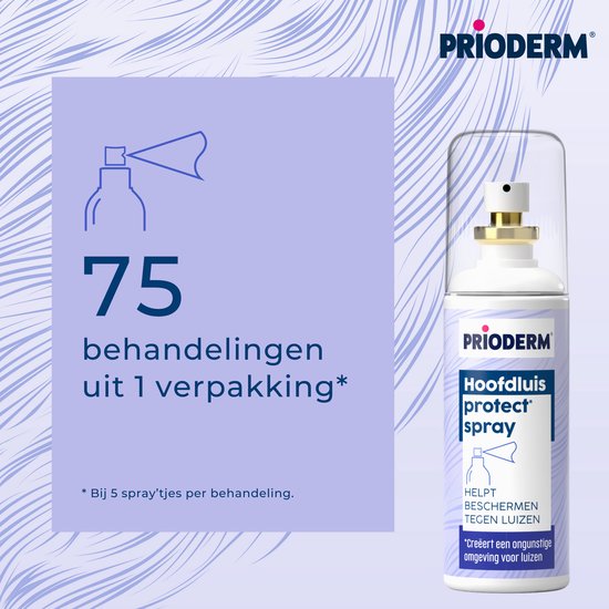 Prioderm Protect* Spray - Helpt beschermen tegen hoofdluizen - UItspoelen niet nodig - Geschikt vanaf 3 jaar - 100 ml