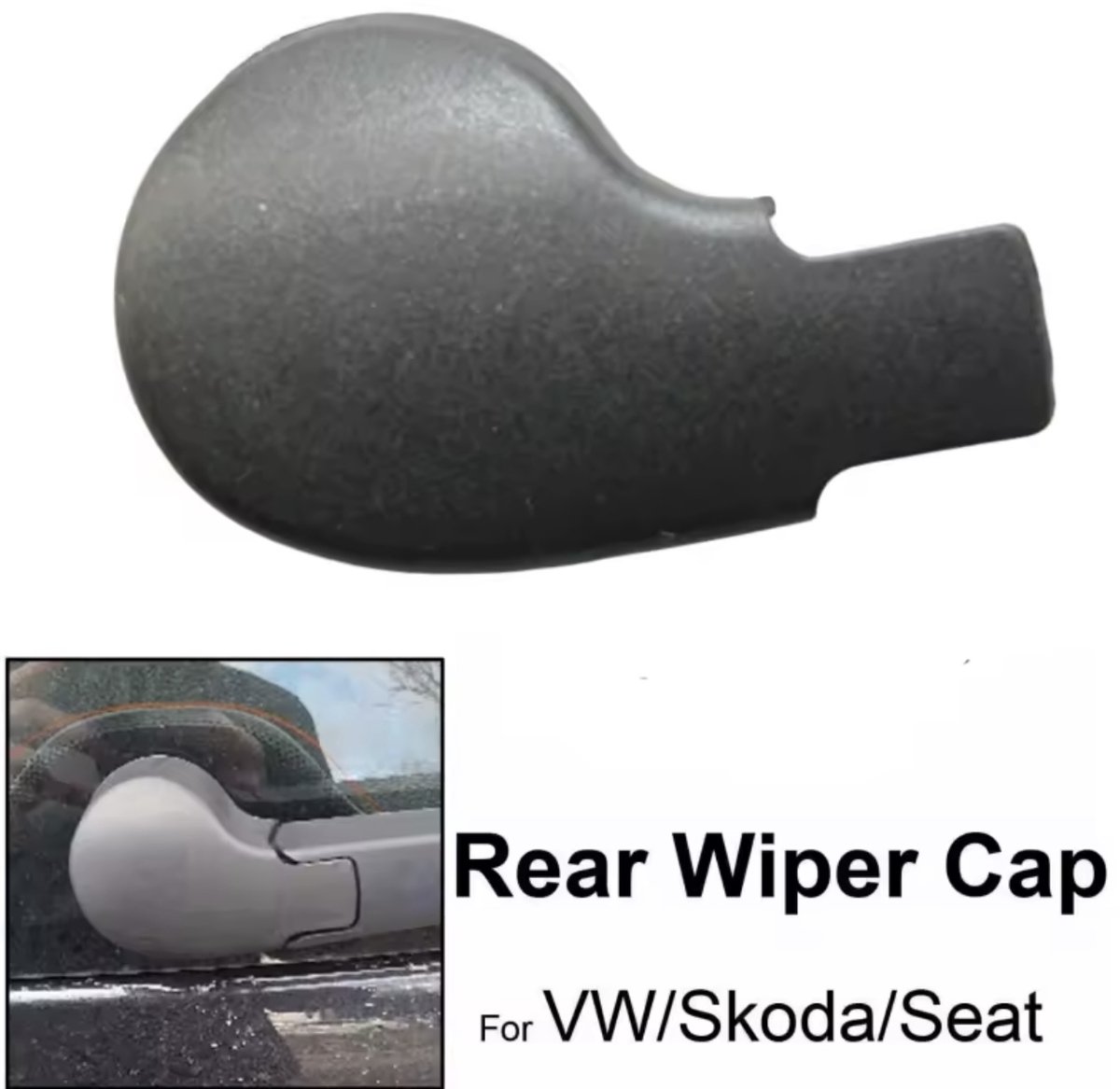 Afdekkapje voor ruitenwisser achter Volkswagen / Skoda / Seat