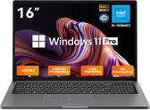 Blackview AceBook 12 Laptop - Intel Core i5-1030NG7 - 16 inch FHD - 16GB DDR4 - 512GB SSD /2 TB - Window 11 Pro Notebook - Dual Band 5G WiFi - Grijs
