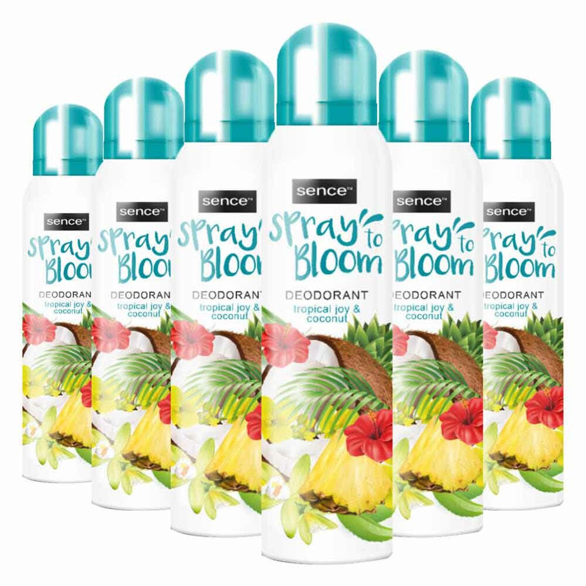 Goedkoopste 6x Sence Deodorant Tropical Joy & Coconut 150 ml