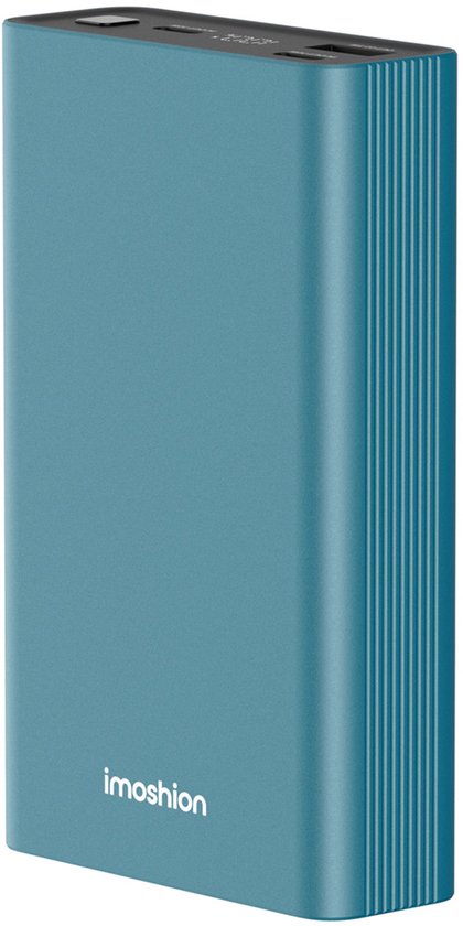 imoshion Powerbank 20000 mAh - 30W Ultra Snellader - LED indicator - USB C & USB A - Geschikt voor o.a. iPhone en Samsung - Universeel - Groen
