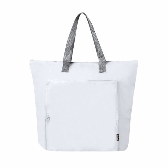Koeltas Bondi - 2x - wit - lunchpakket of drankjes - 15 liter - 45 x 36 x 9 cm - shopper model — afbeelding 3