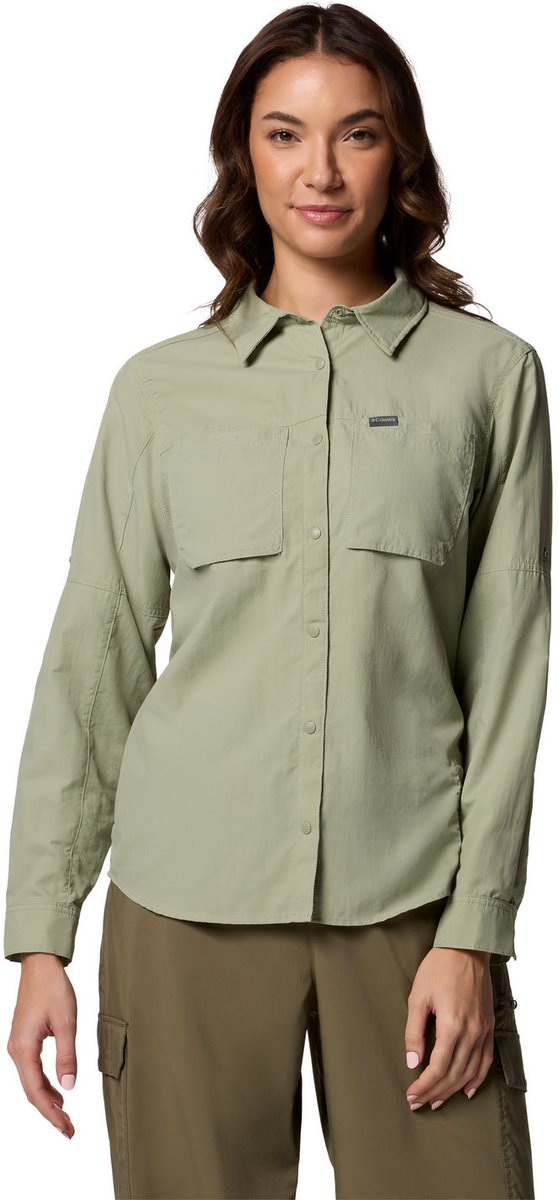 Columbia Skien Valley Long Sleeve Shirt – Outdoor Kleding Fleeces en Truien Overhemd lange mouw Blauw