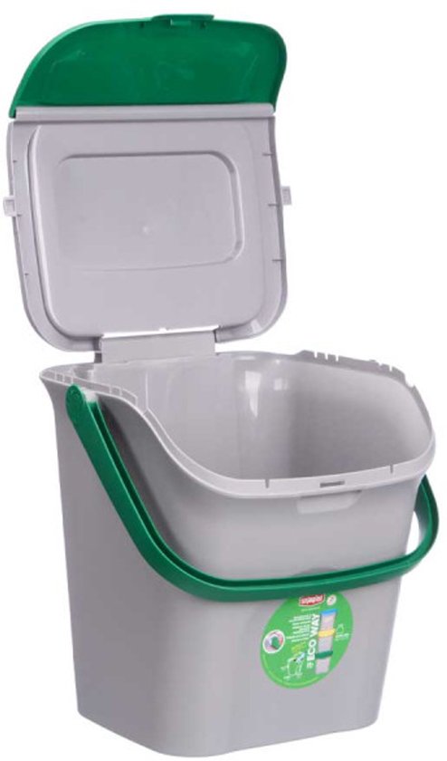 Stefanplast - Afvalbak 28L - Compostbak - GFT Afvalbak - Stapelbaar ...