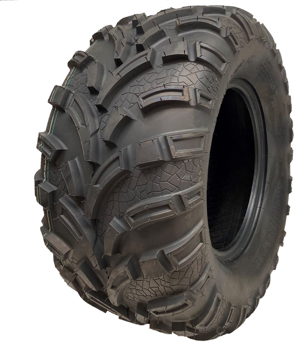 25x11.00-12 ATV-band voor quads, 6-laags, Wanda 373A, E-keurmerk, goedgekeurd voor de openbare weg, tubeless, 450 kg