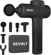 Revolt® Massage Gun Pro - 6 Luxe Opzetstukken - Voor Spierherstel & Blessures - 12MM Deep Tissue - Massage Apparaat Professioneel - Massage Pistool - Hoge Amplitude - 2500mah dubbel accu