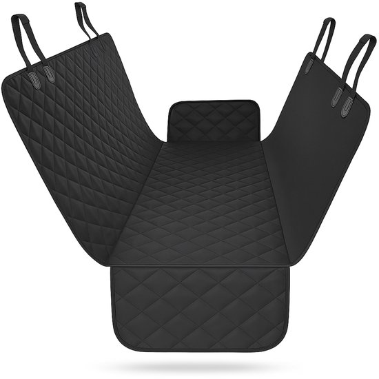 Hondendeken Auto Achterbank & Kofferbak – Waterdichte Beschermhoes 137x147 CM – Hondenkleed voor Auto – Anti-Slip & Krasbestendig – Zwart