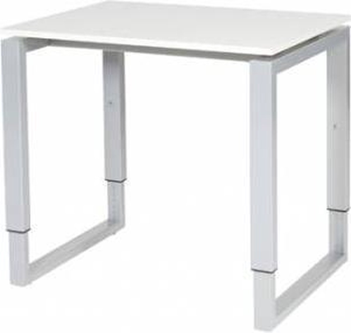 Verstelbaar Bureau - Domino Plus 80x60 grijs - alu frame